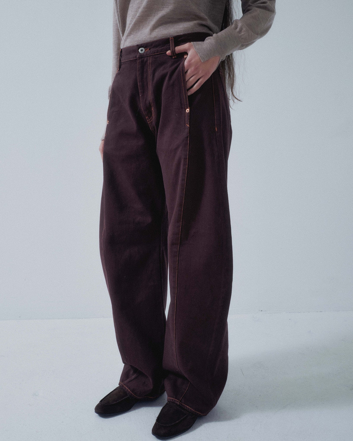 Barrel Denim in Sangria