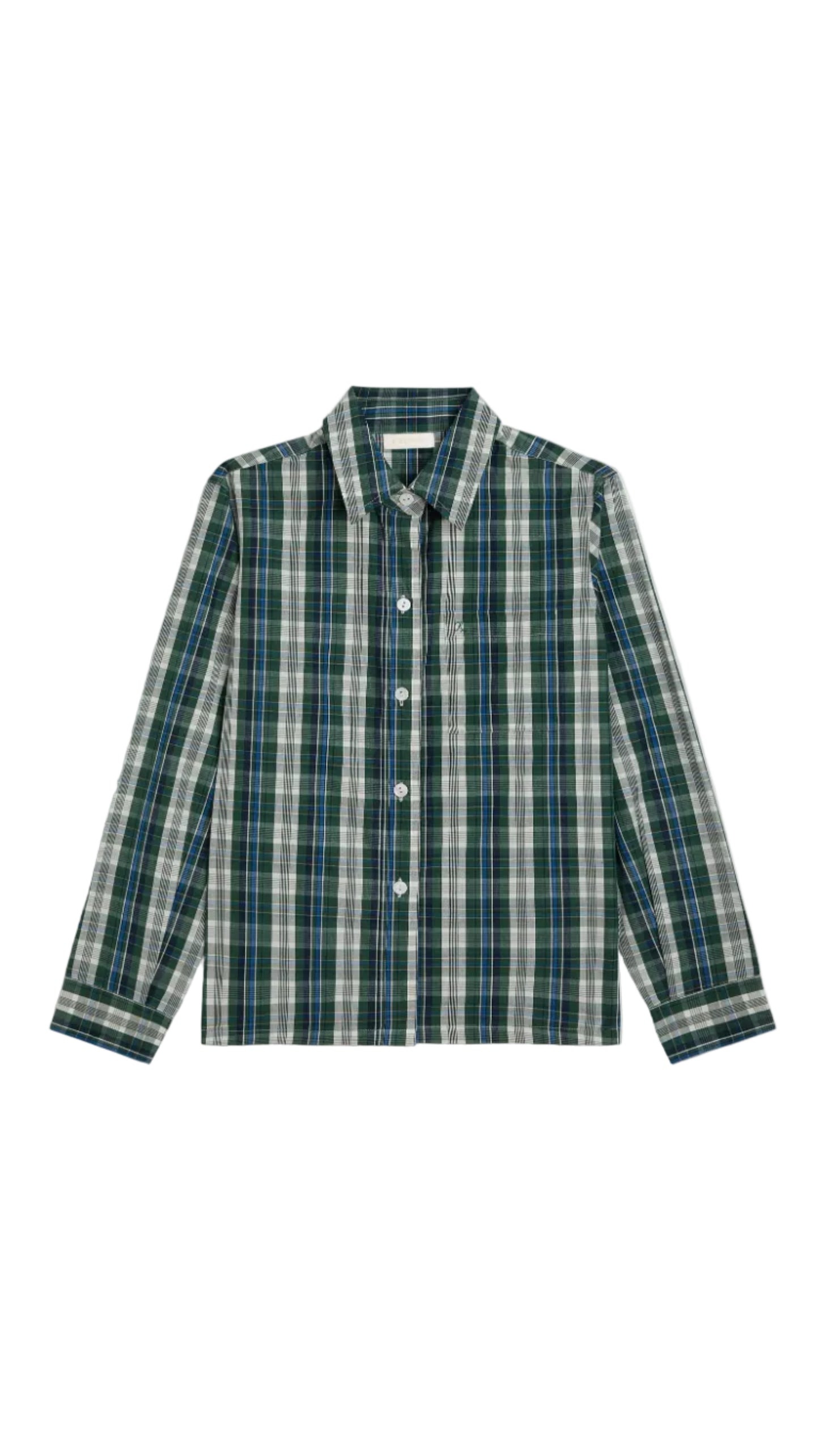 Vella Shirt in Cotton Poplin - Ivy Multi