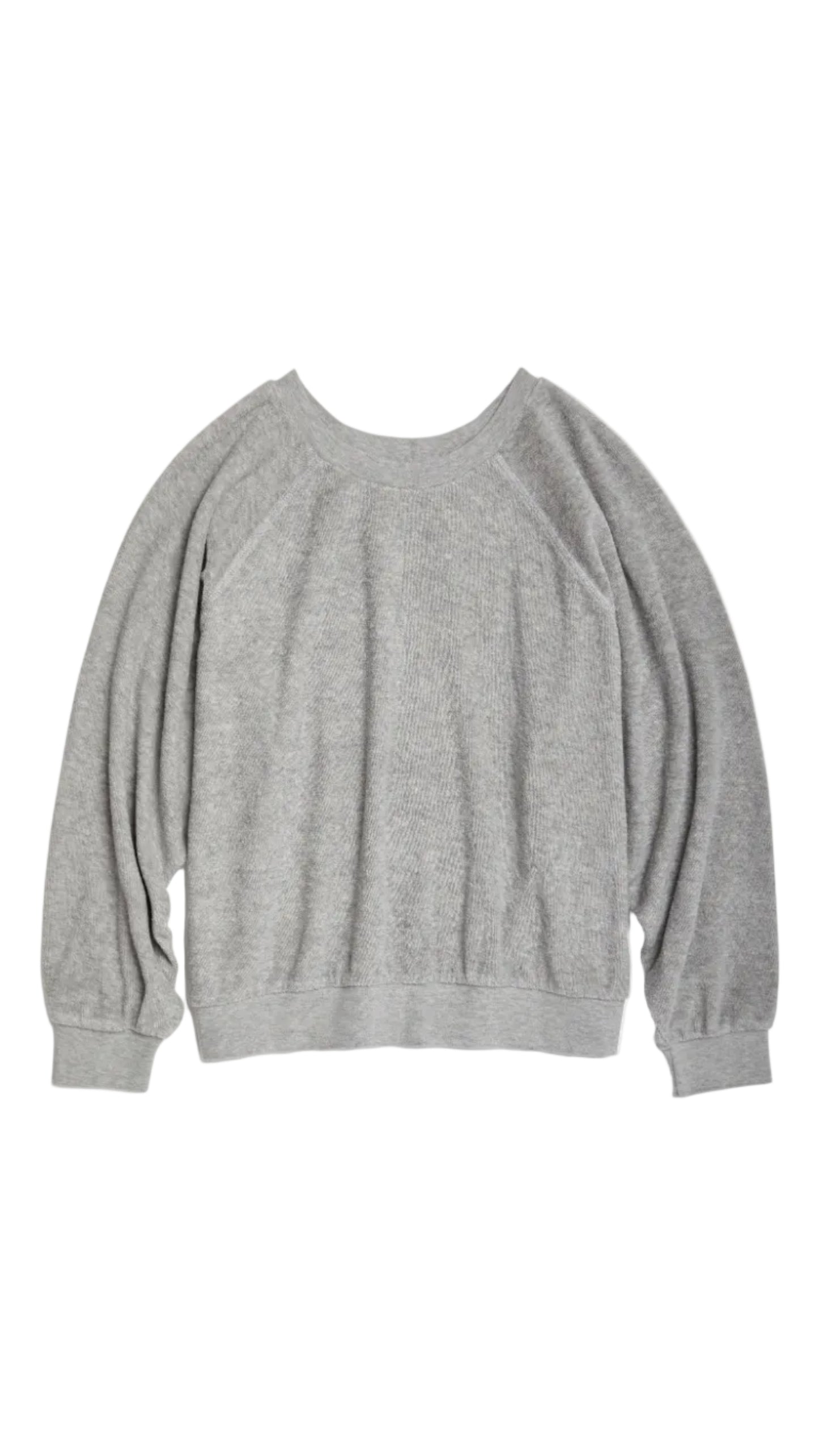 Samos Sweatshirt in Terry - Heather Grey