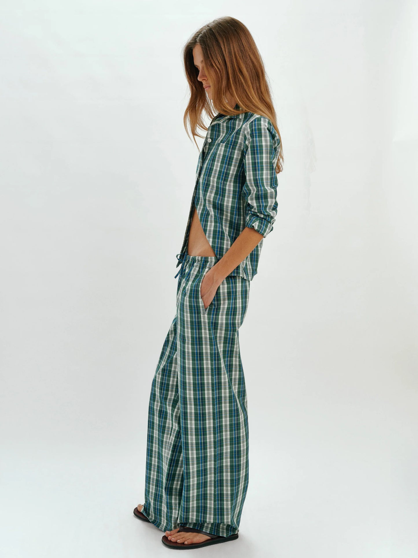 Vella Shirt in Cotton Poplin - Ivy Multi