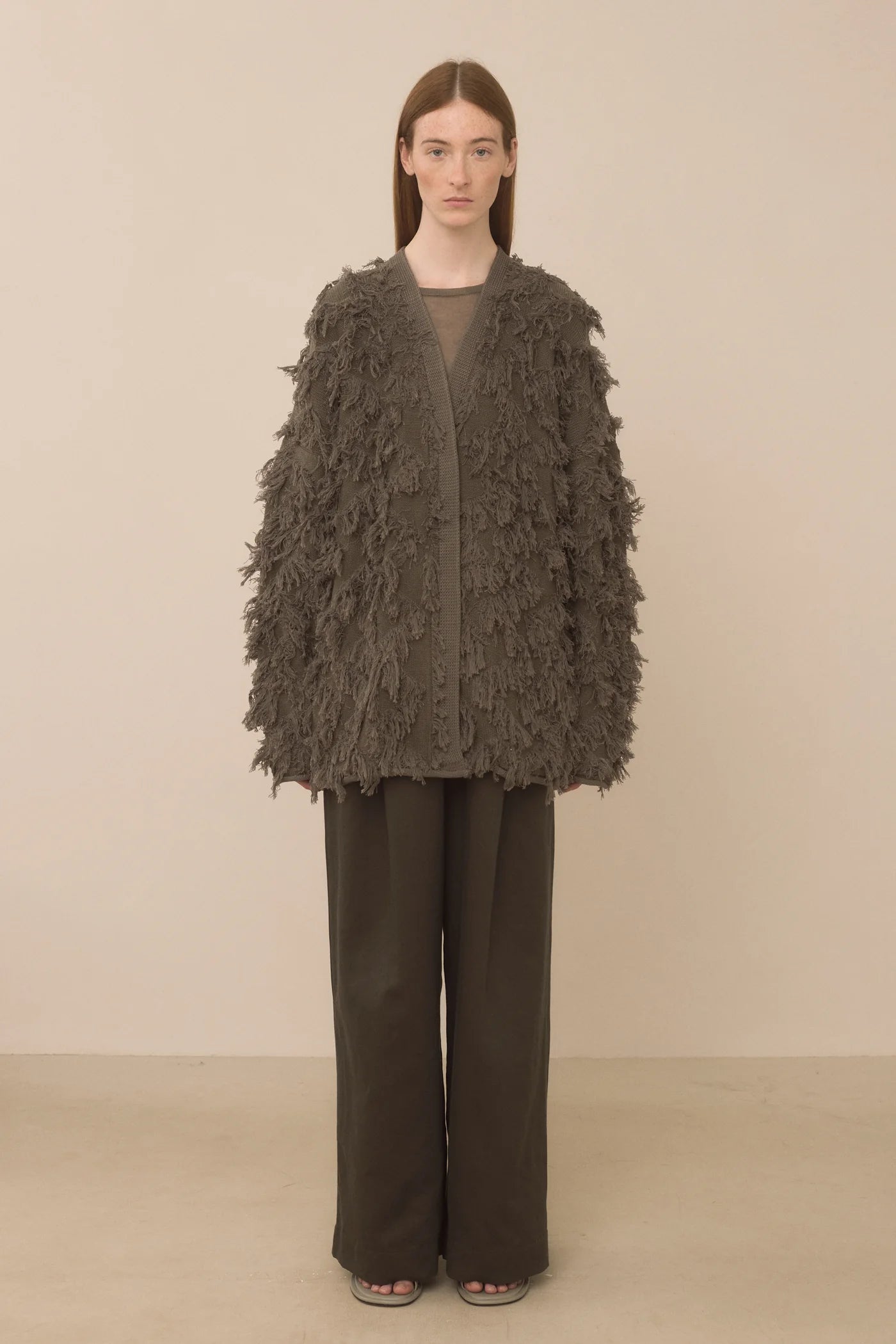Tufted Cardigan - Rock