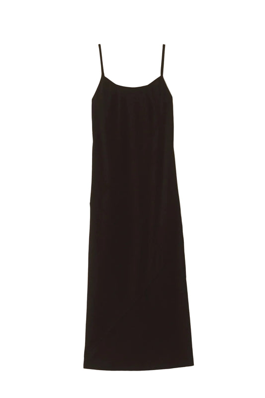 Bias Slip Dress - Black