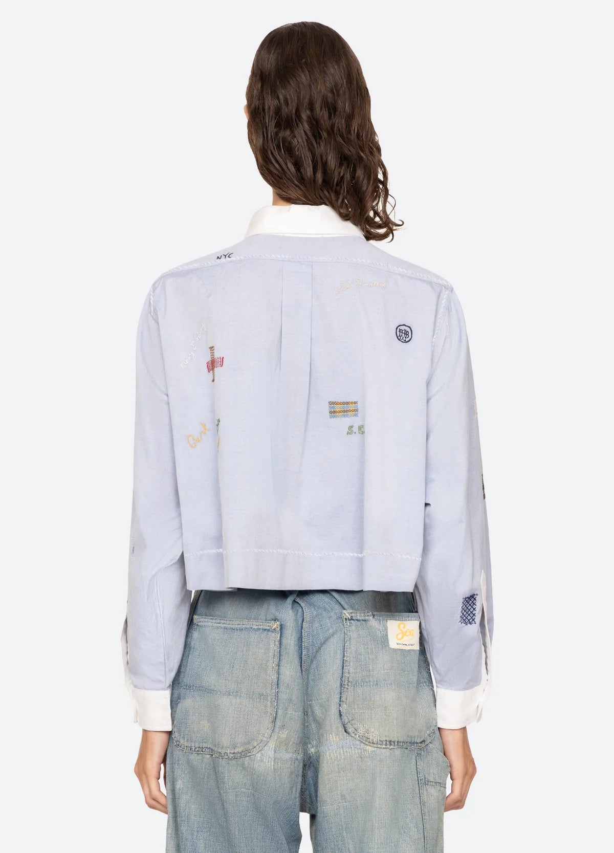 Claira EMB Button Down