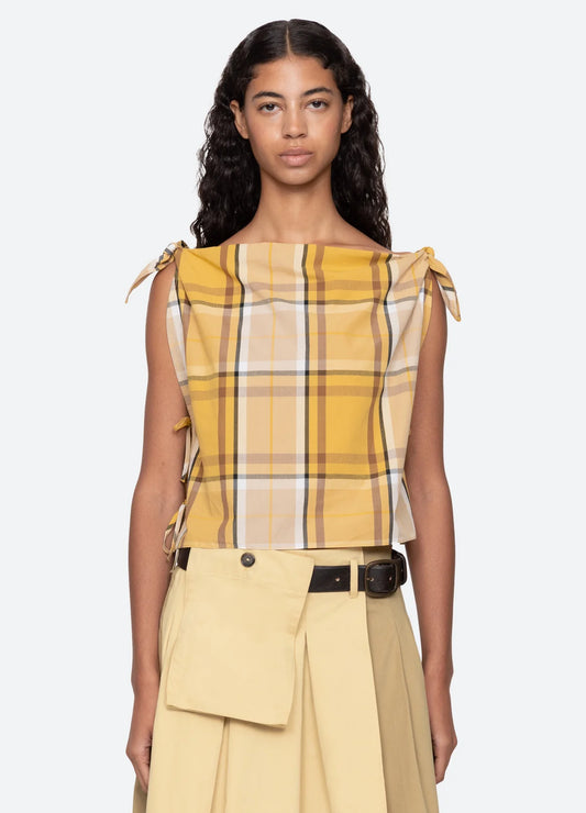 COPELAND PLAID TOP