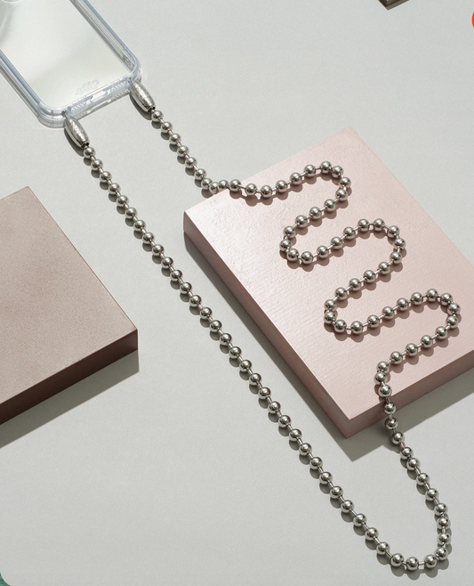 Ballchain Crossbody Rhodium