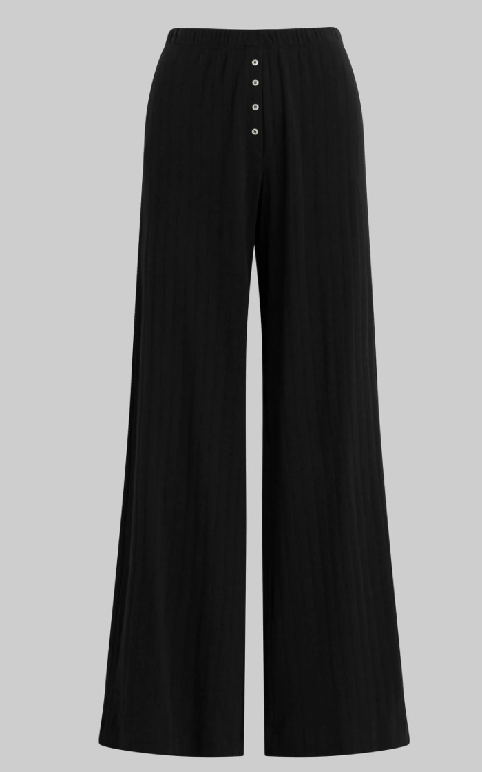 Pointelle Boxer Pant - Black