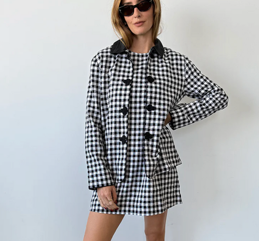 Anja Gingham Jacket