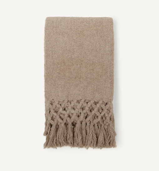 Maya Boucle Throw Oatmeal 50x70"