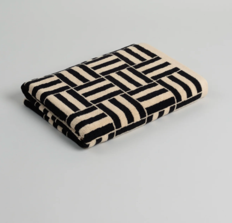 Willis Pool Towel - Sand/Noir