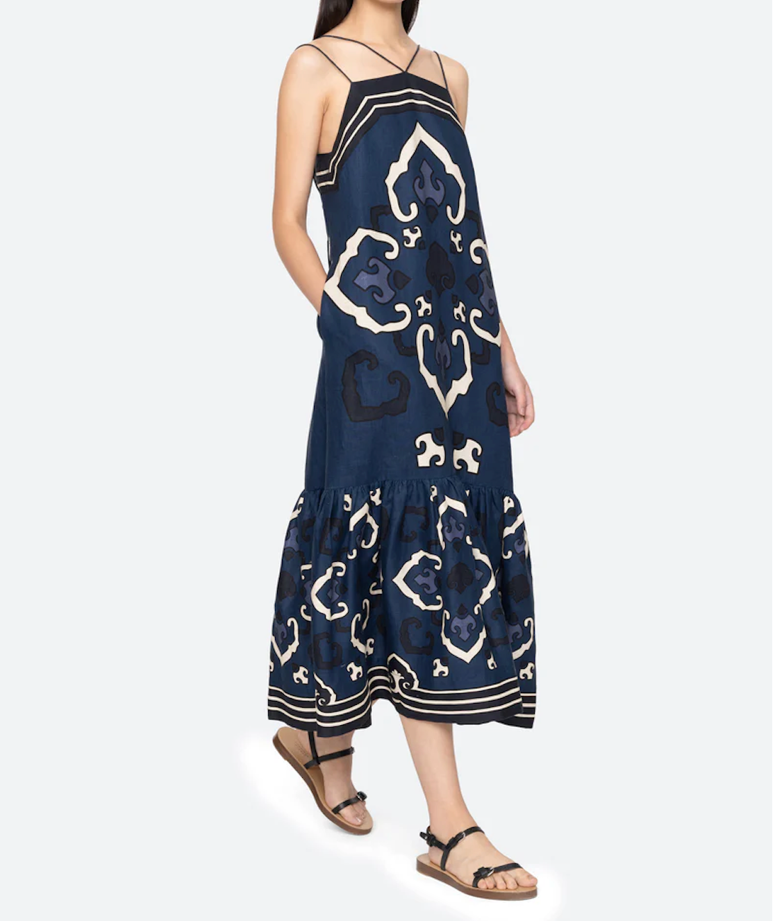 Blaise Print Spaghetti Strap Dress