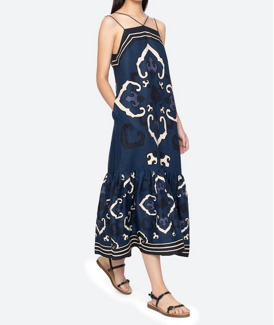 Blaise Print Spaghetti Strap Dress