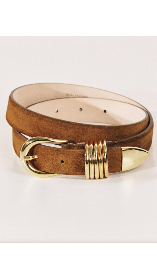 Hollyhock Ochre Suede Gold