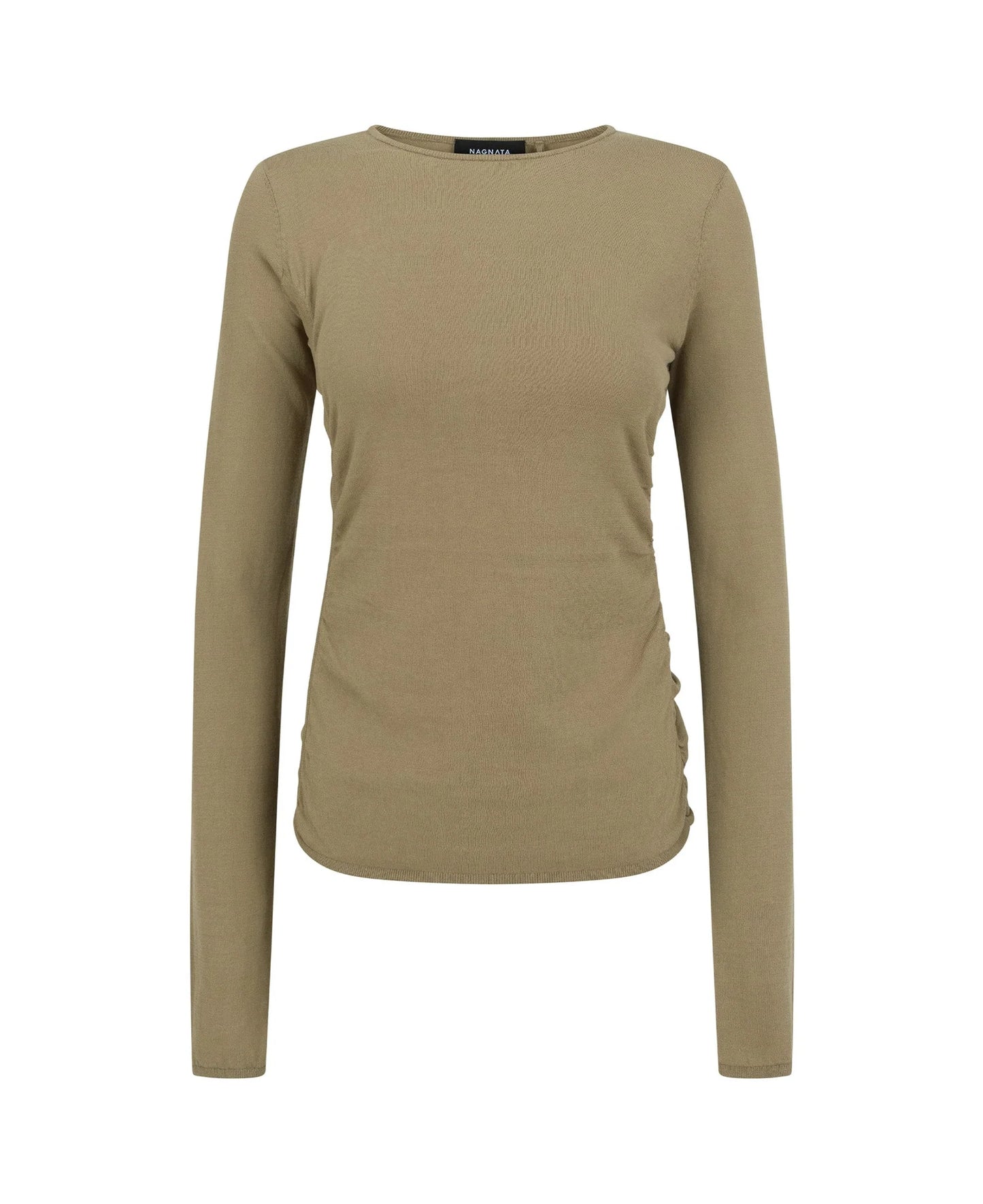 Organic Ruched Long Sleeve Artichoke