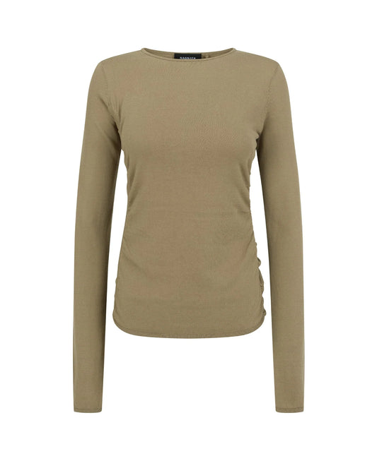 Organic Ruched Long Sleeve Artichoke