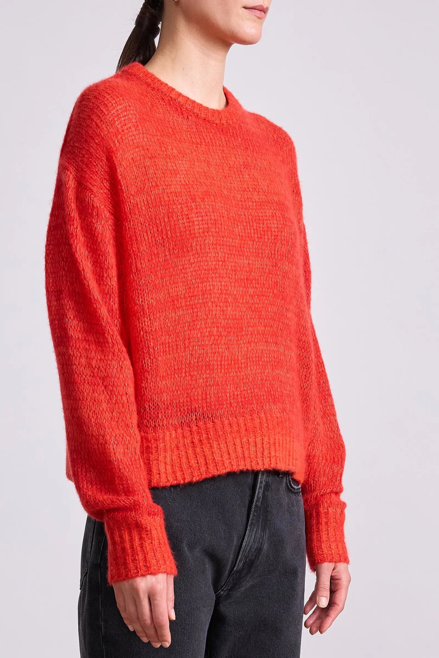 Softest Tissue Weight Sweater (Tigerlily)