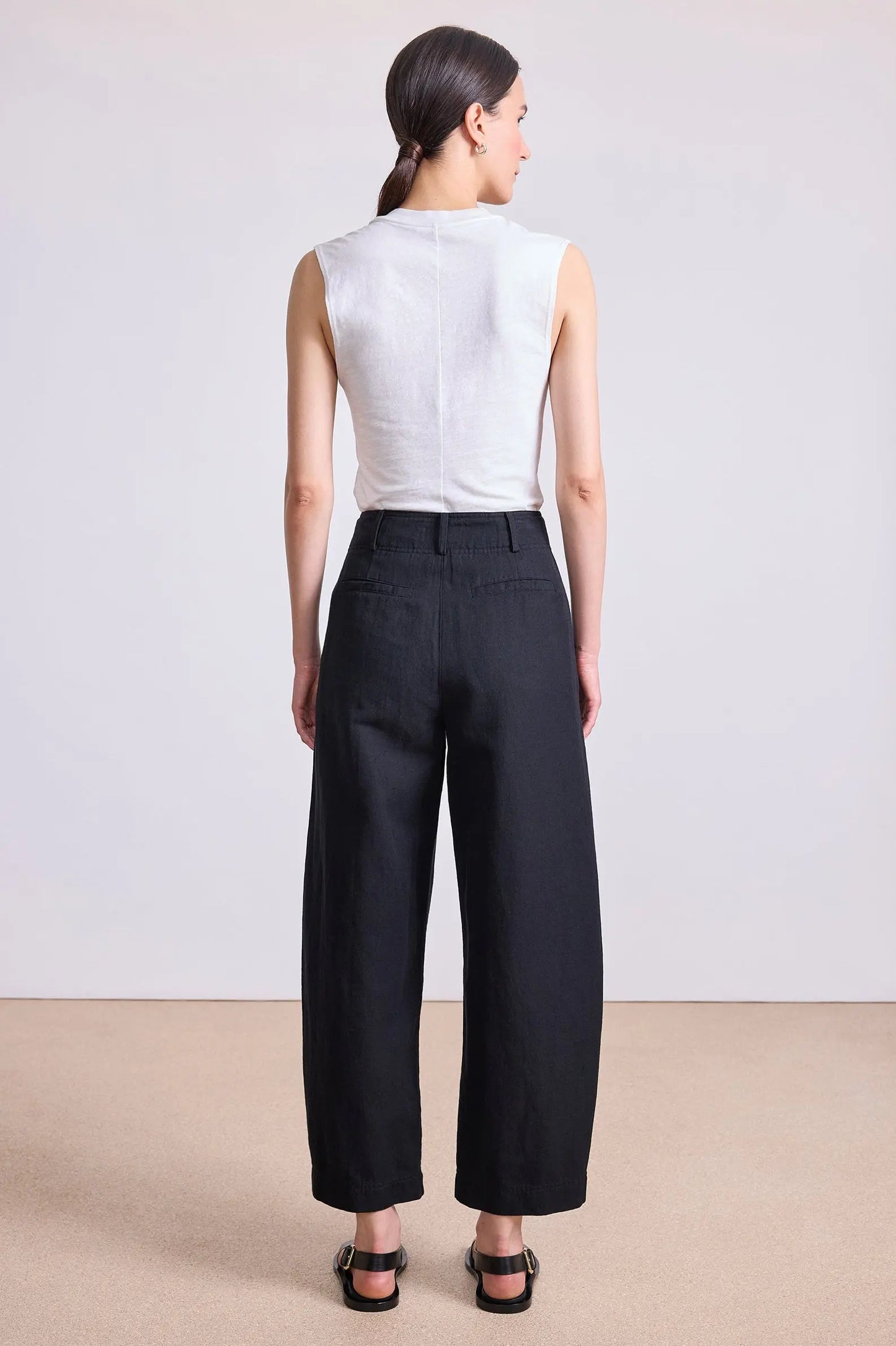 Bari Crop Trouser (Black)