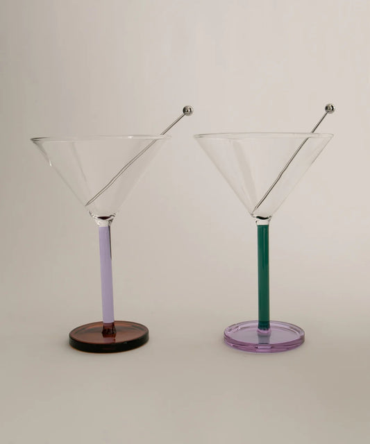 Piano Cocktail Glasses, Birdland