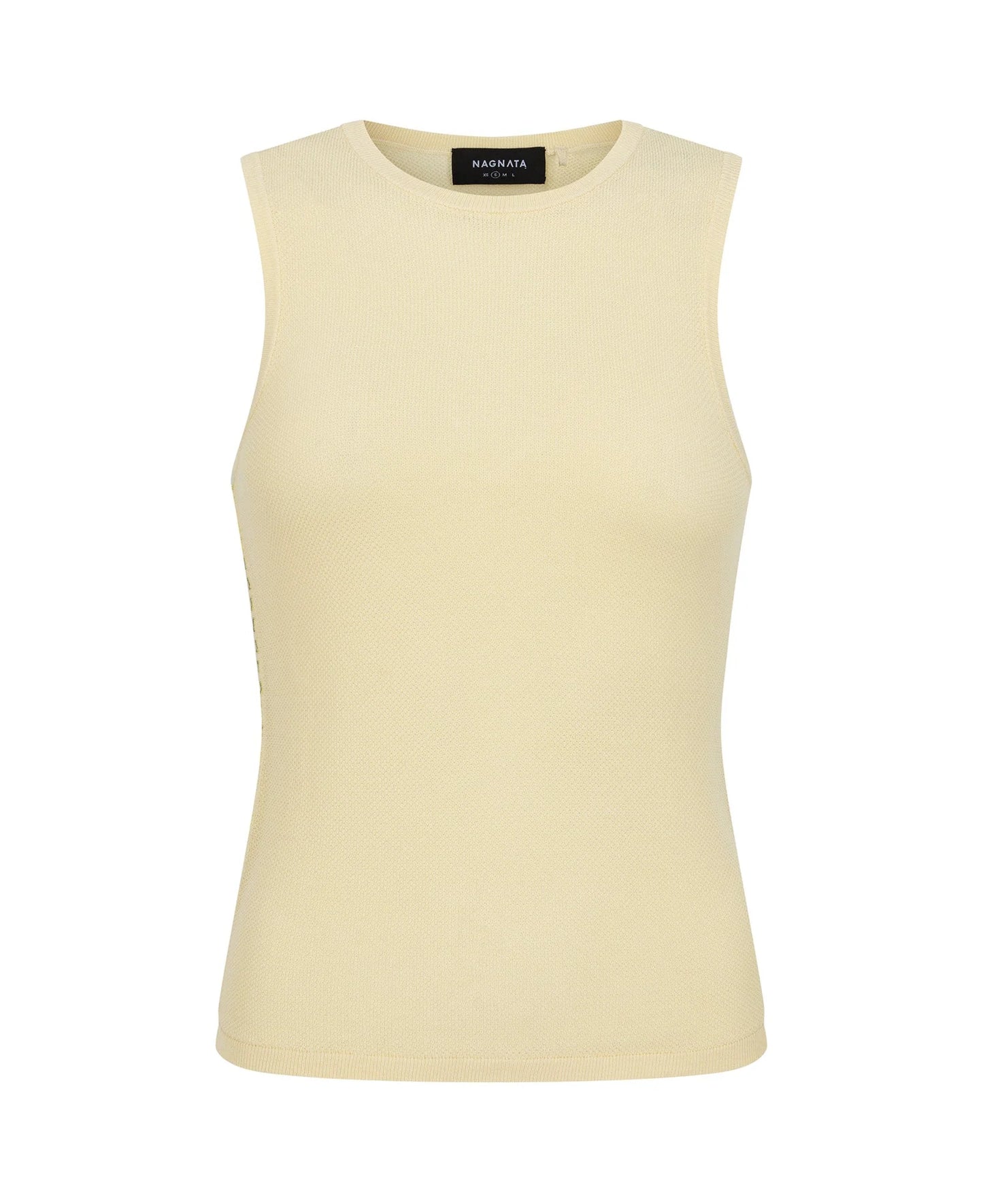 Organic Ruched Tank Vanilla