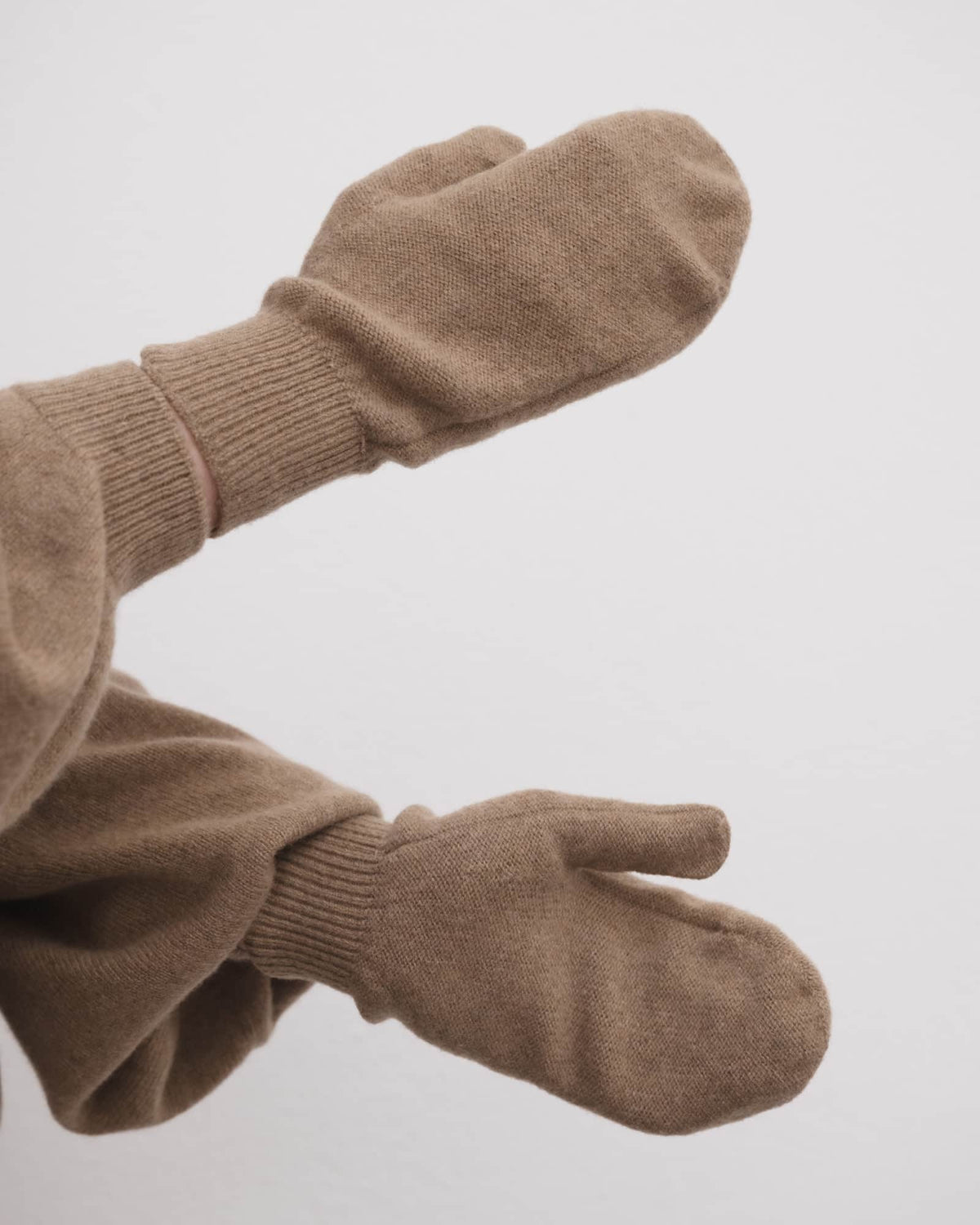 Enso Mitten- Rec. Cashmere- Brown