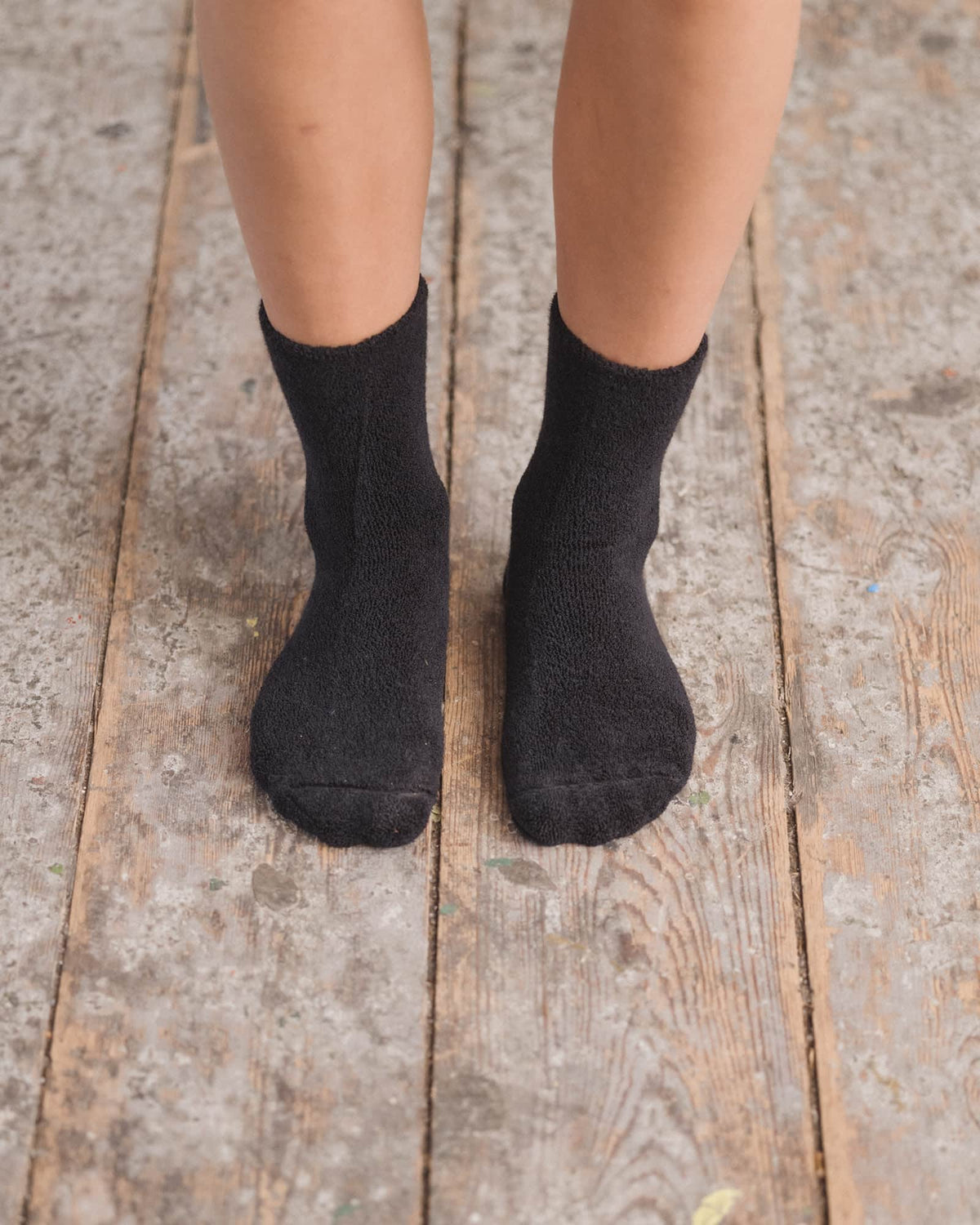 Buckle Over Anke Sock- Black