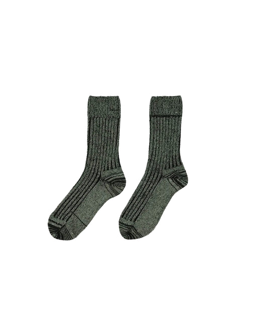 Rib Overankle Socks -Cashmere Rib