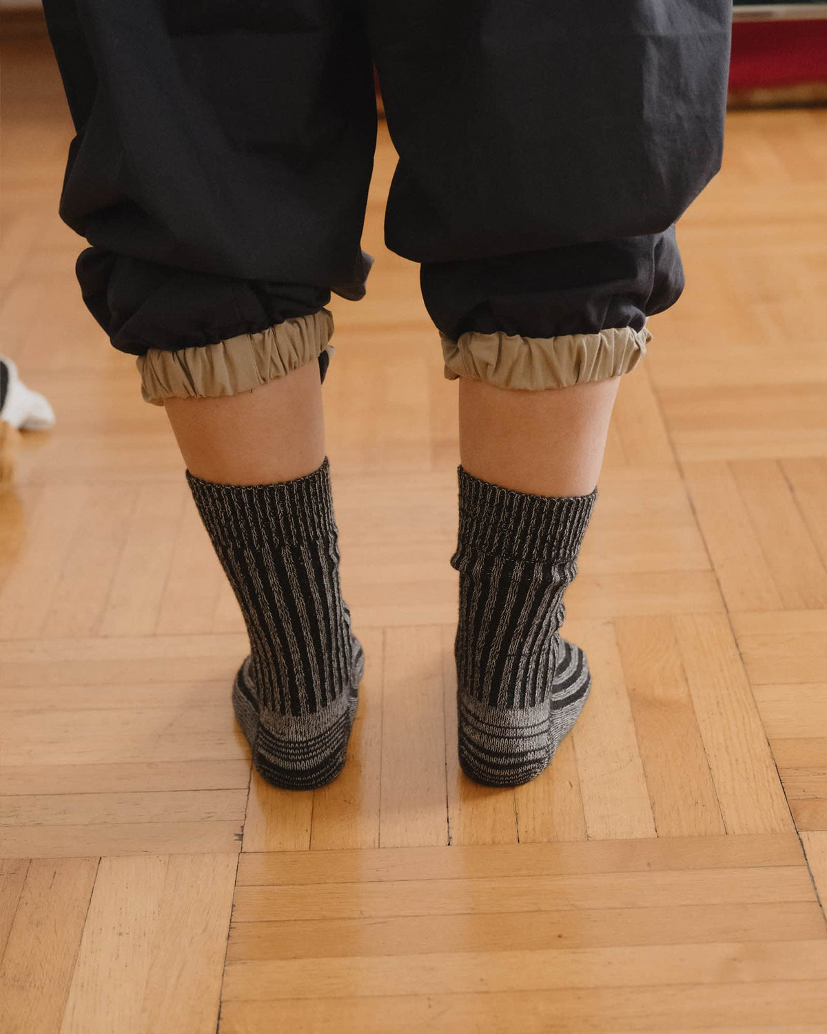 Rib Overankle Socks -Cashmere Rib