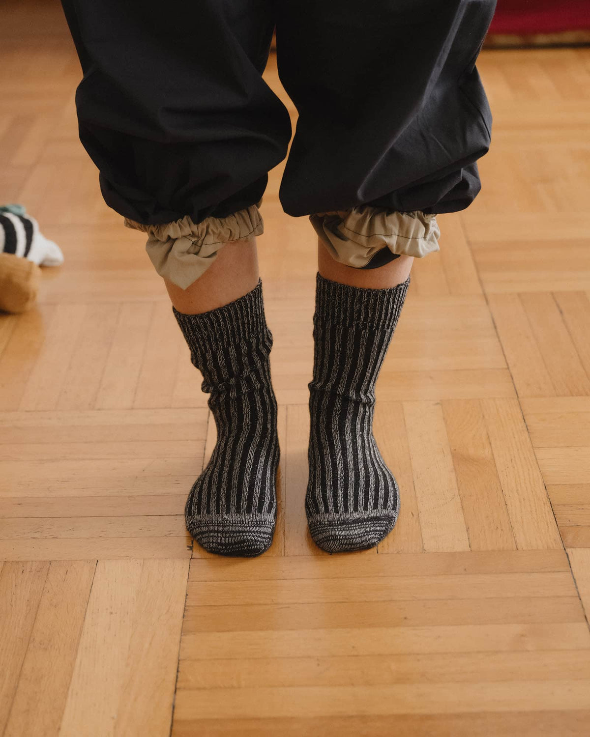 Rib Overankle Socks -Cashmere Rib