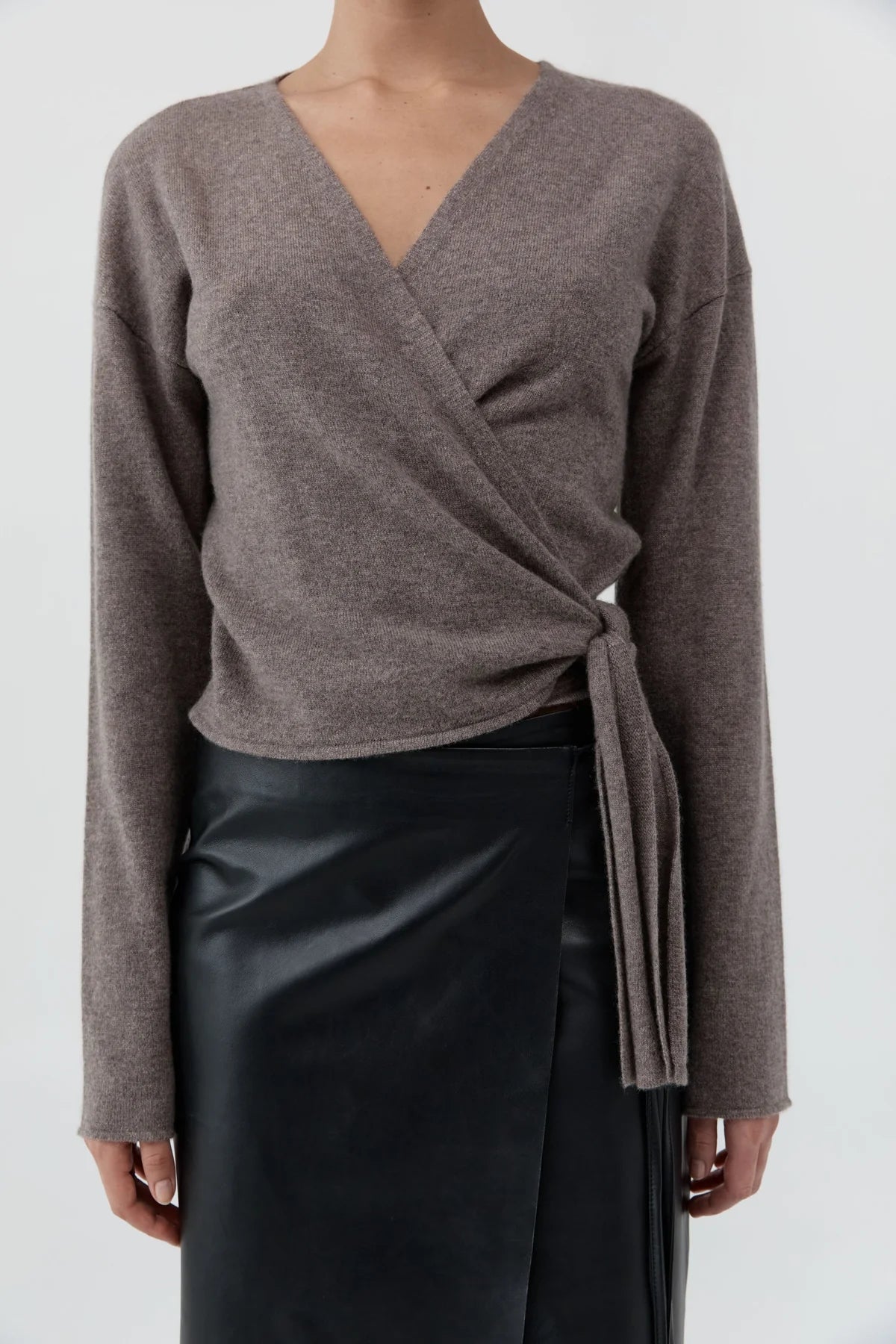 Cashmere Wrap Cardigan - Vapor