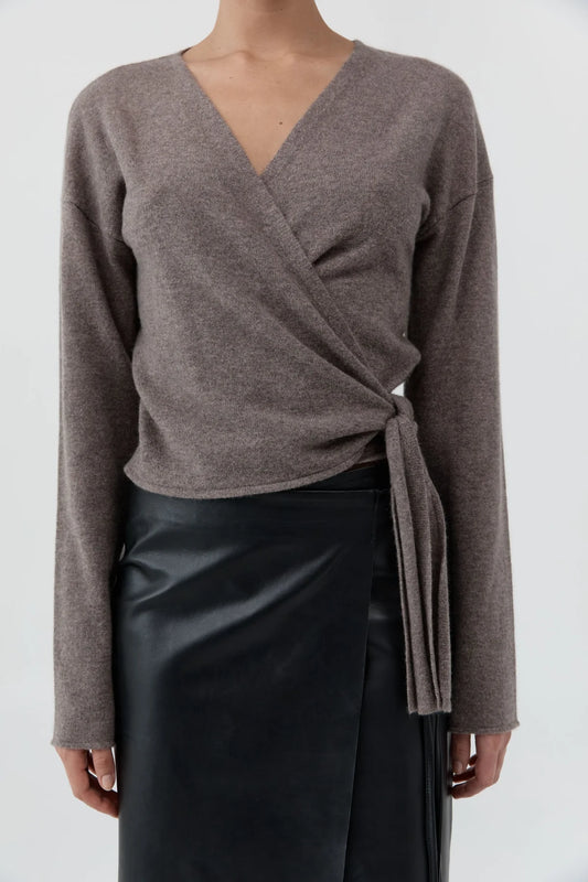 Cashmere Wrap Cardigan - Vapor