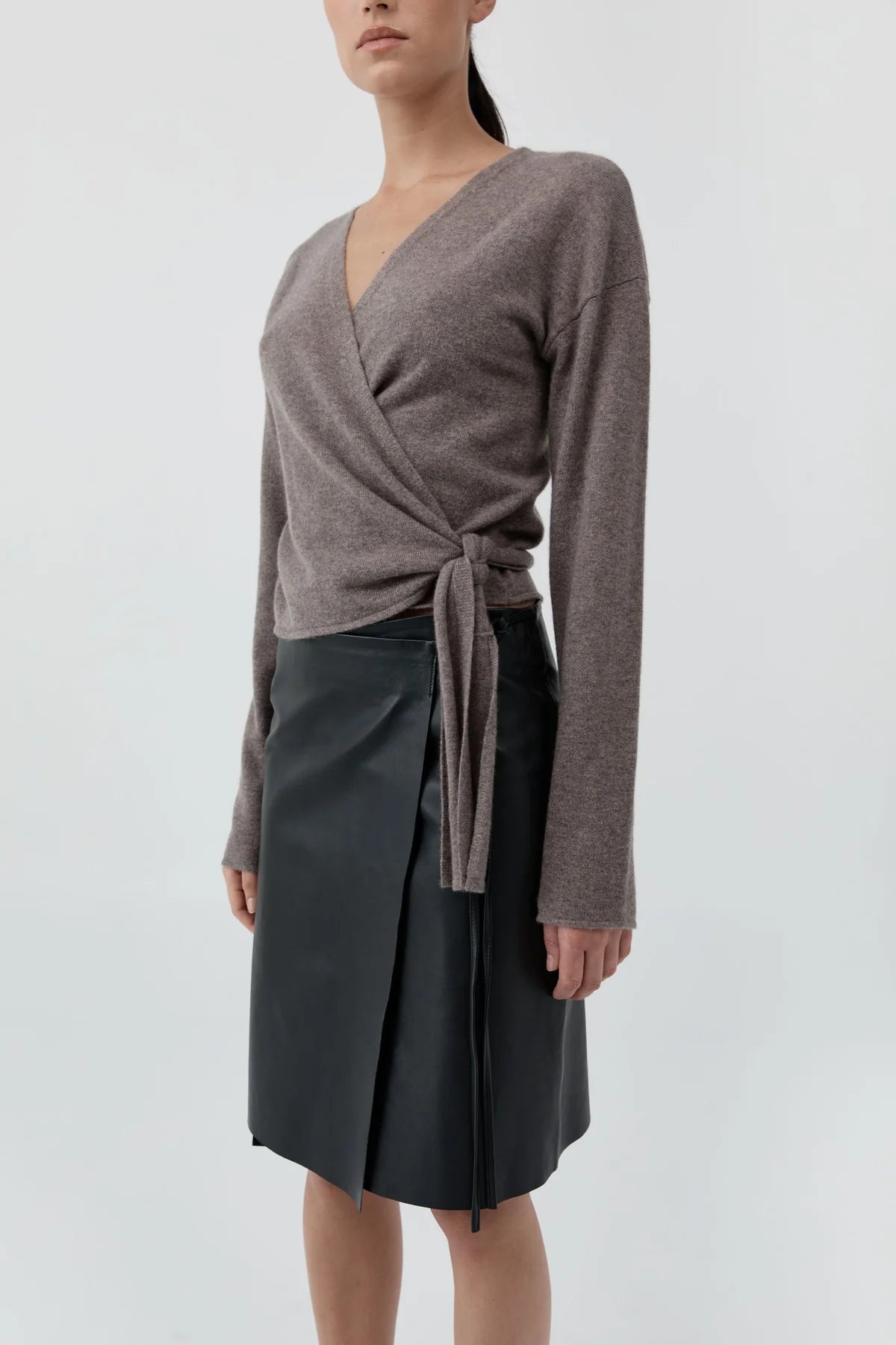Cashmere Wrap Cardigan - Vapor