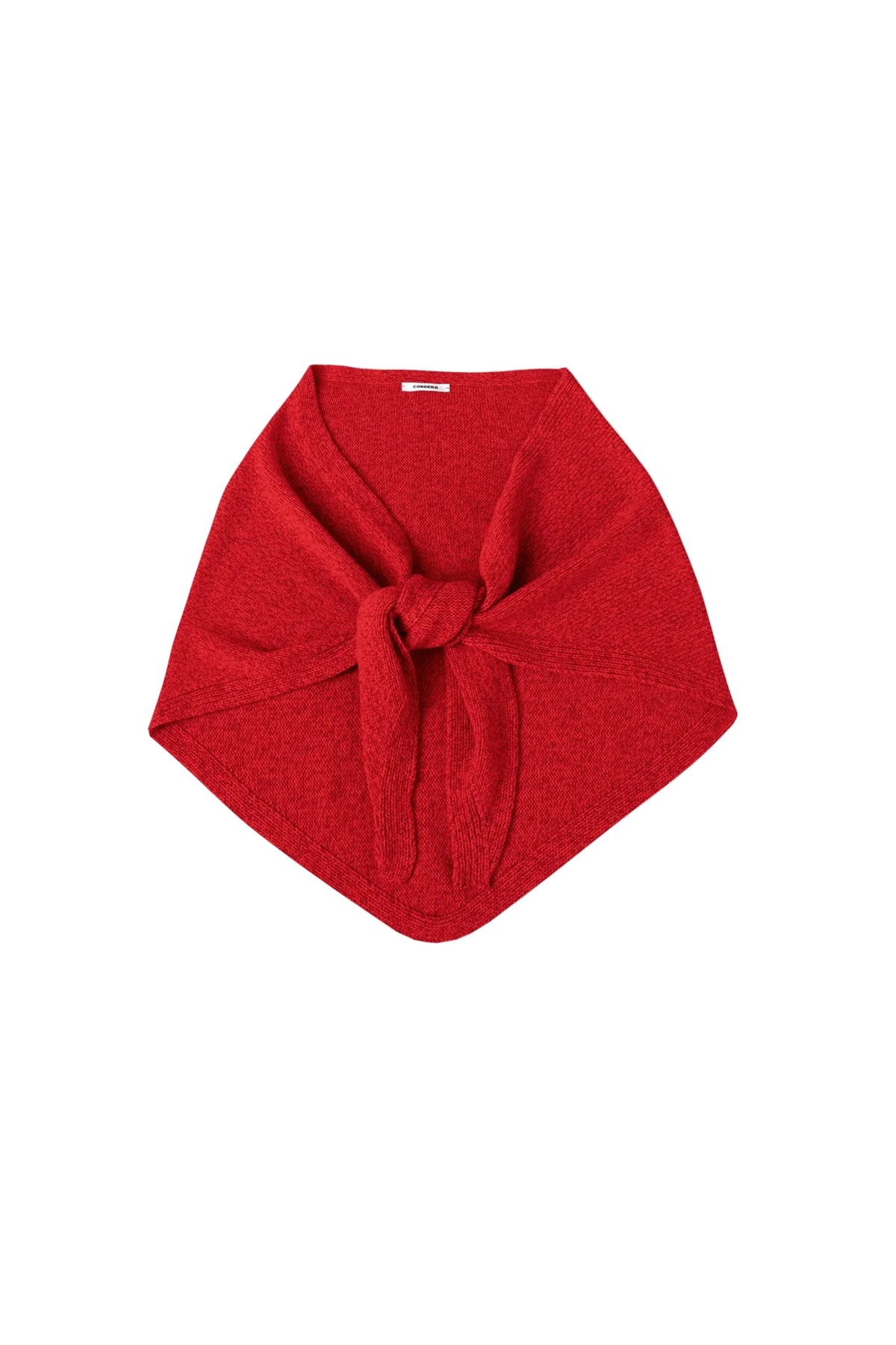 Merino and Cashmere Maxi Bandana - Red