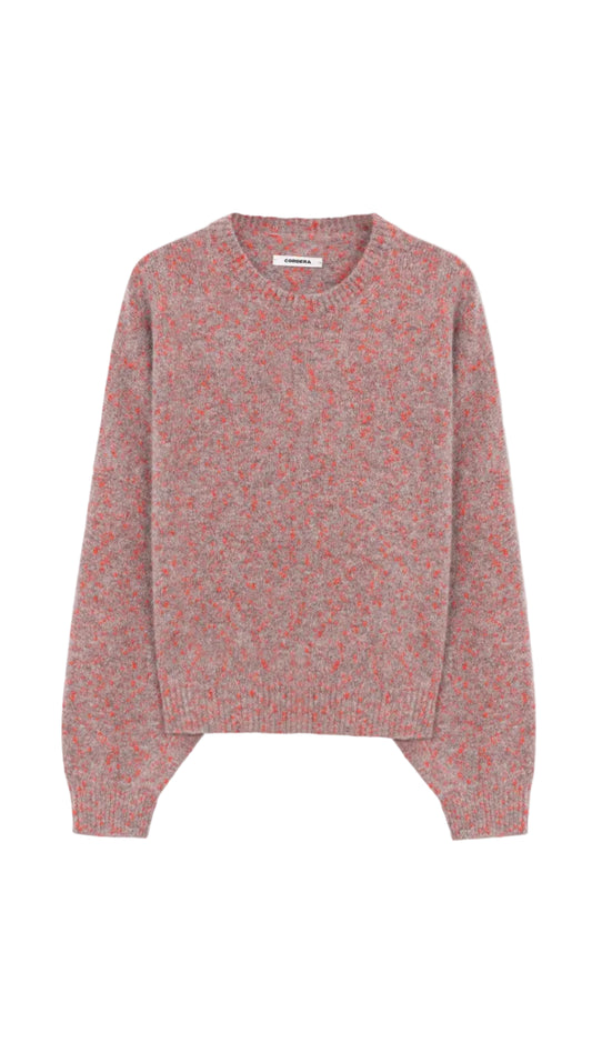 Speckled Crewneck Sweater - Malva