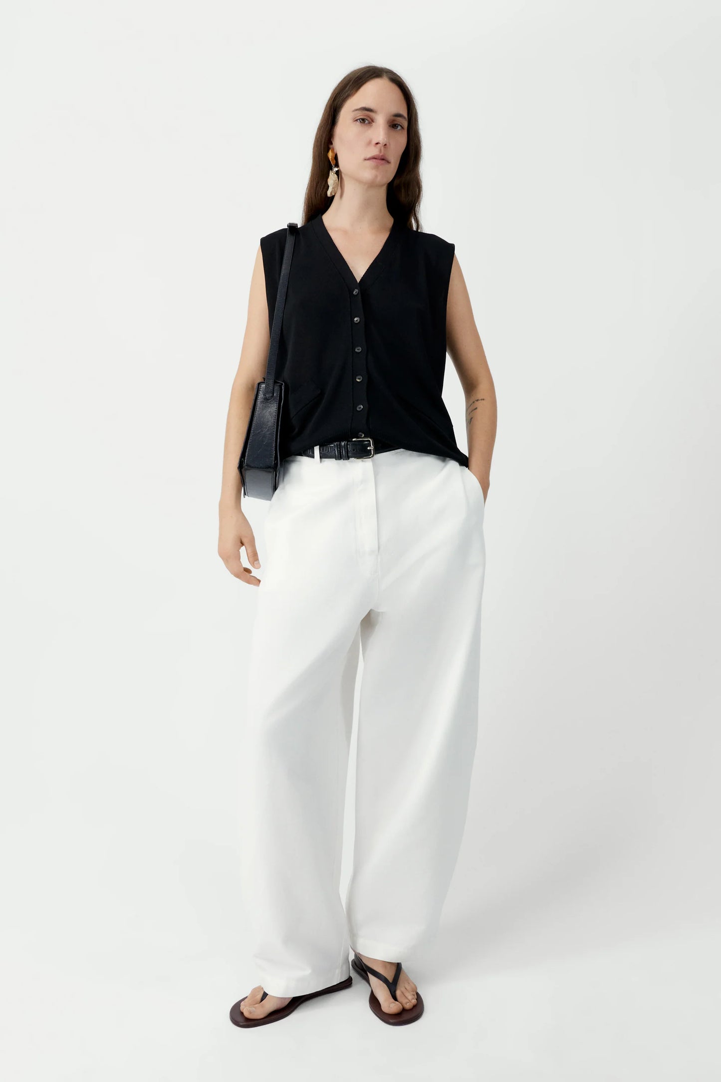 Cotton & Linen Curved Pant