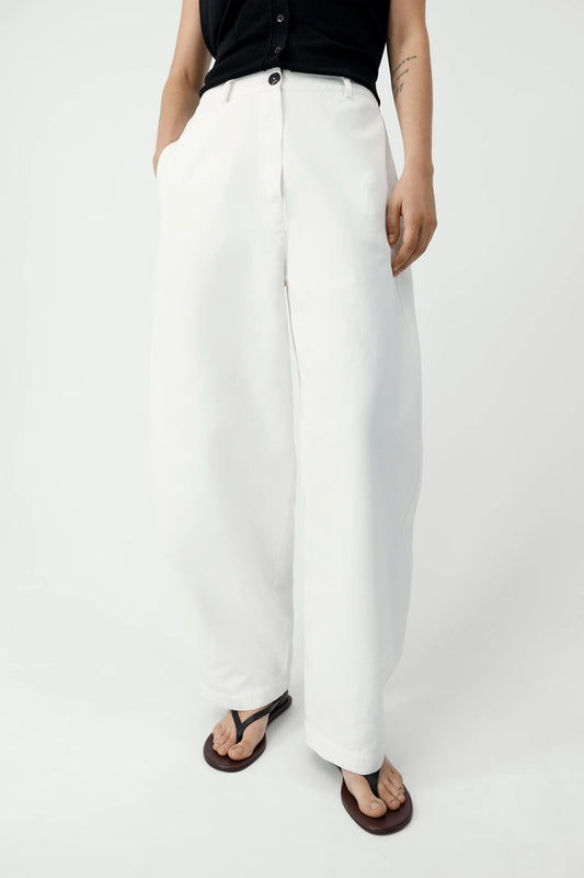 Cotton & Linen Curved Pant