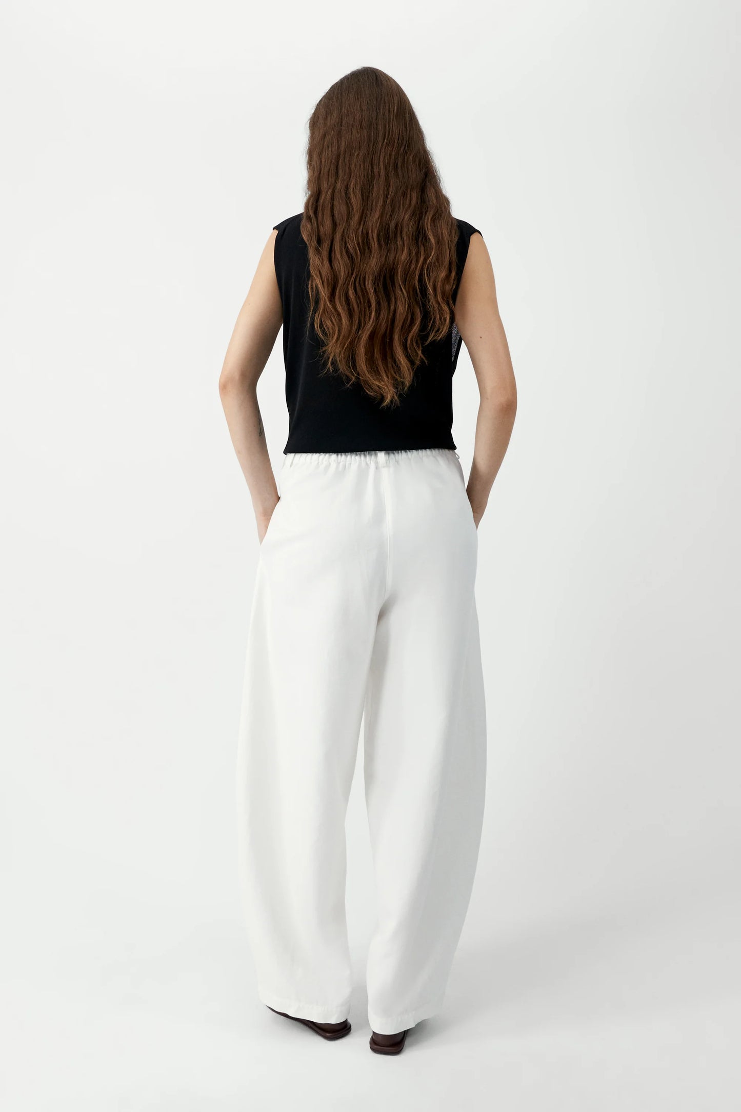 Cotton & Linen Curved Pant