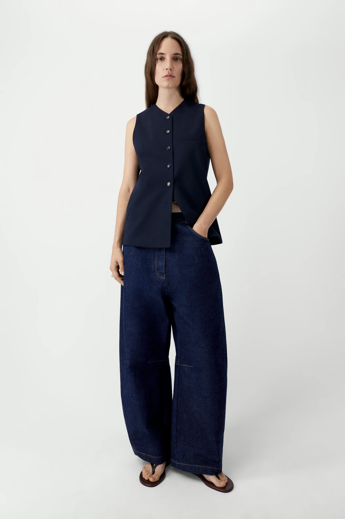 Curved Baggy Jeans