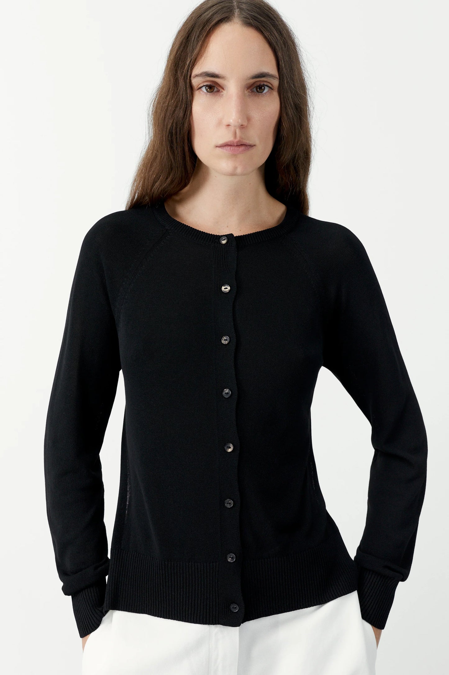 Open-Back Cardigan - Black