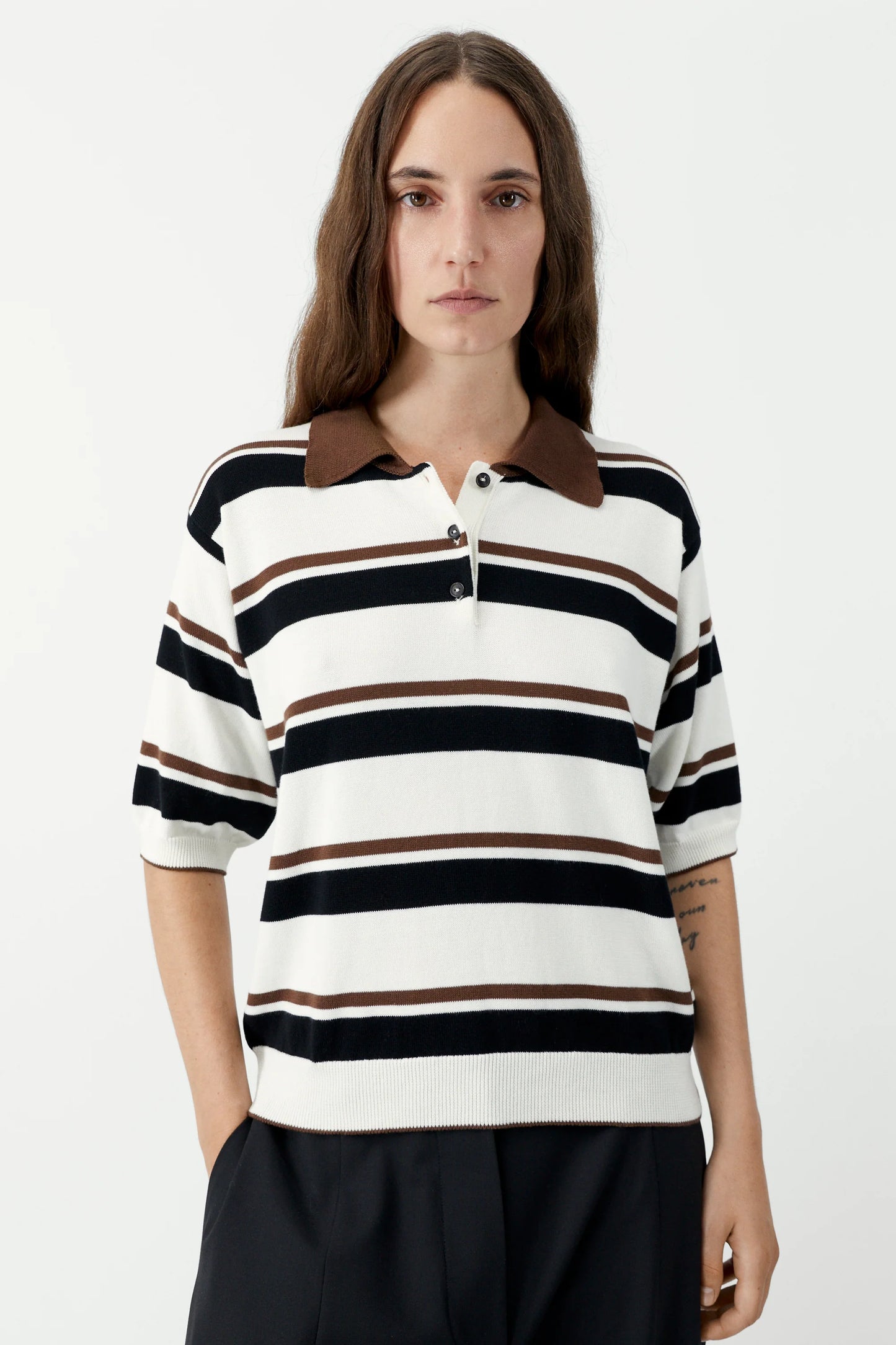 Organic Cotton Striped Polo