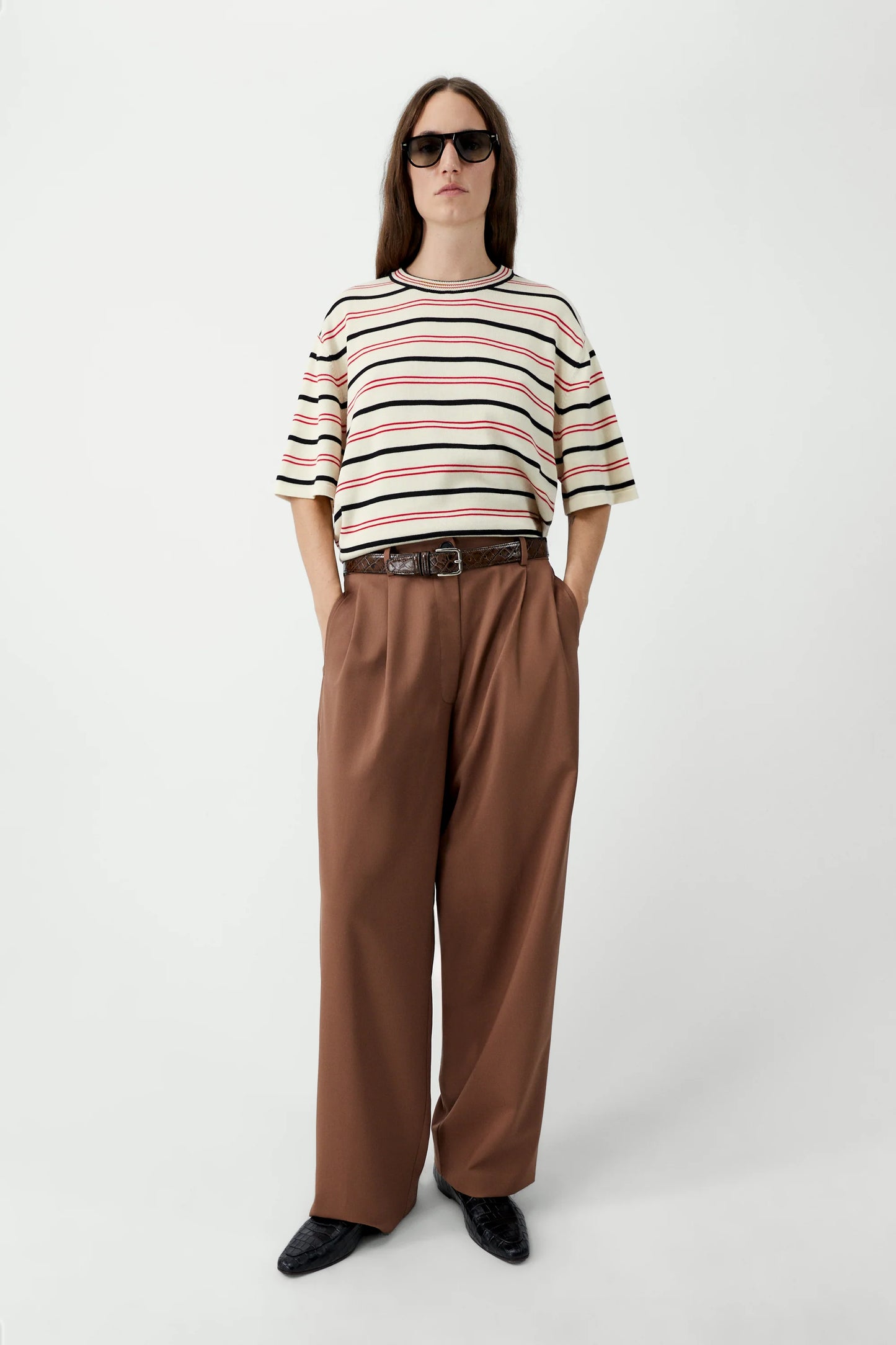 Organic Cotton Striped T-Shirt -