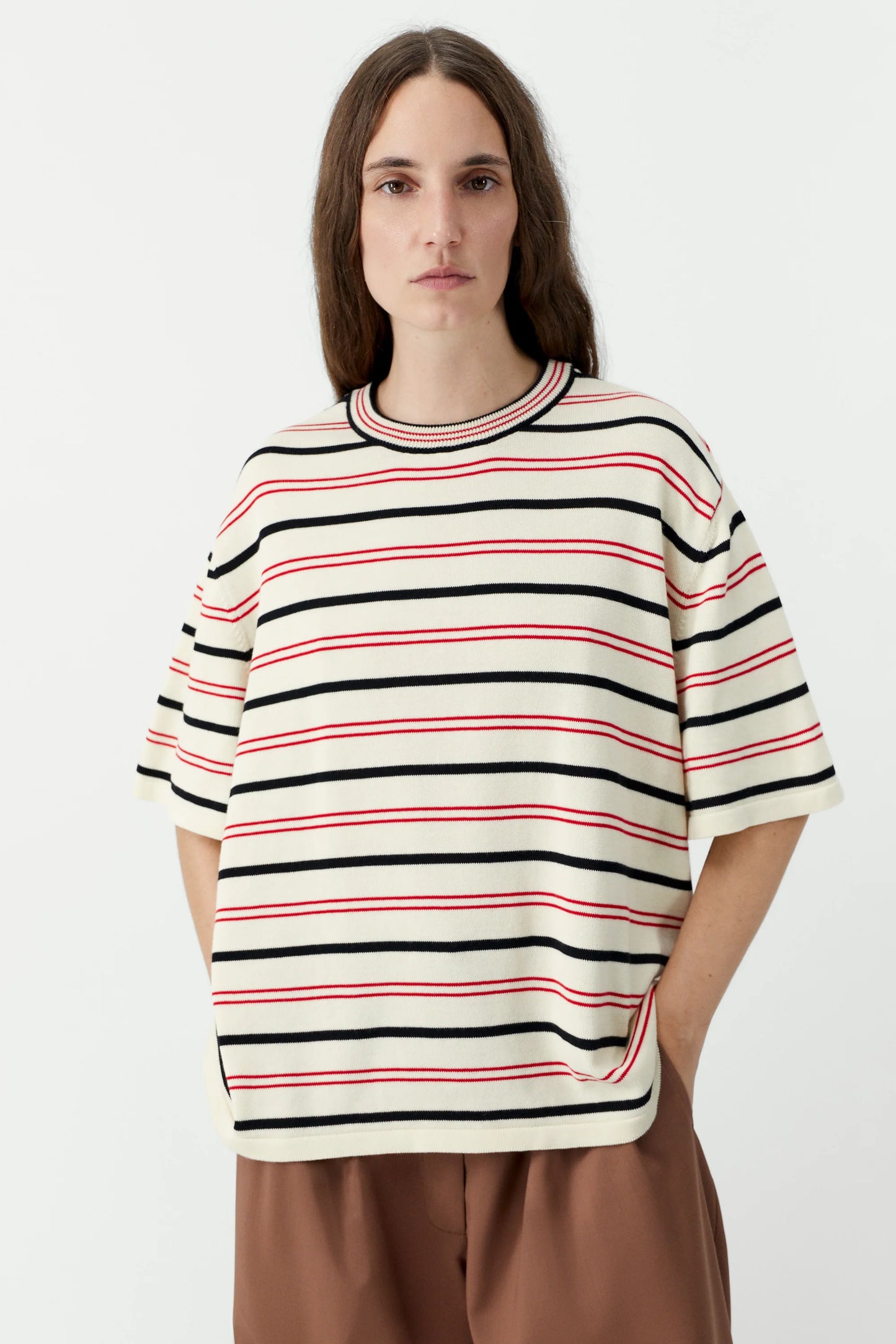 Organic Cotton Striped T-Shirt -