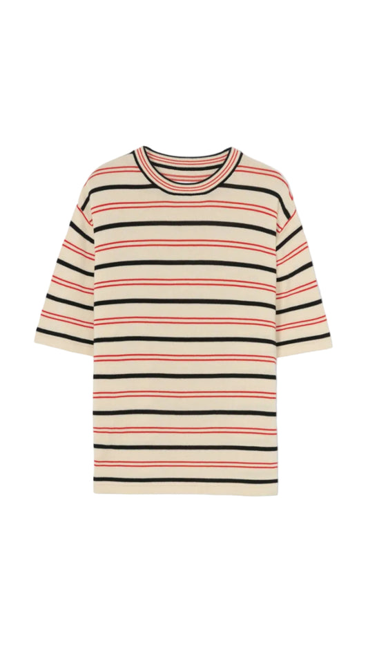Organic Cotton Striped T-Shirt -