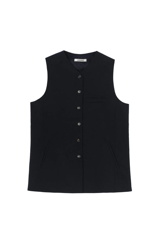Tailored Vest - Navy