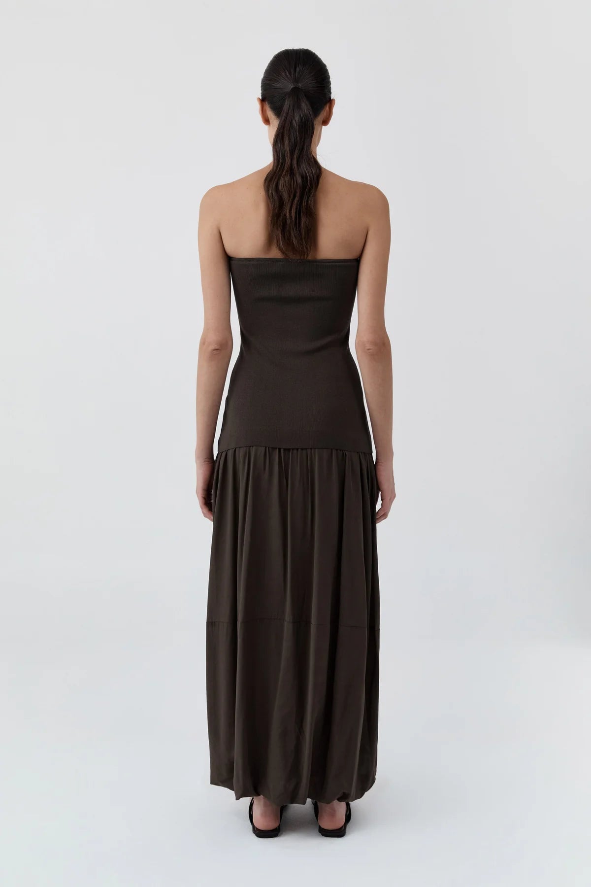 Strapless Balloon Hem Dress - Cedae