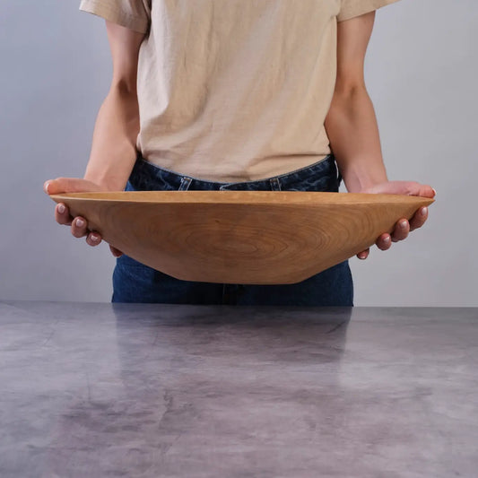 Oval Wood Bowl 19"
