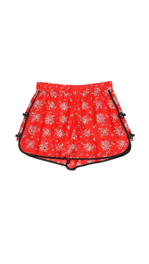 Bibbi Red Begonia Silk Short