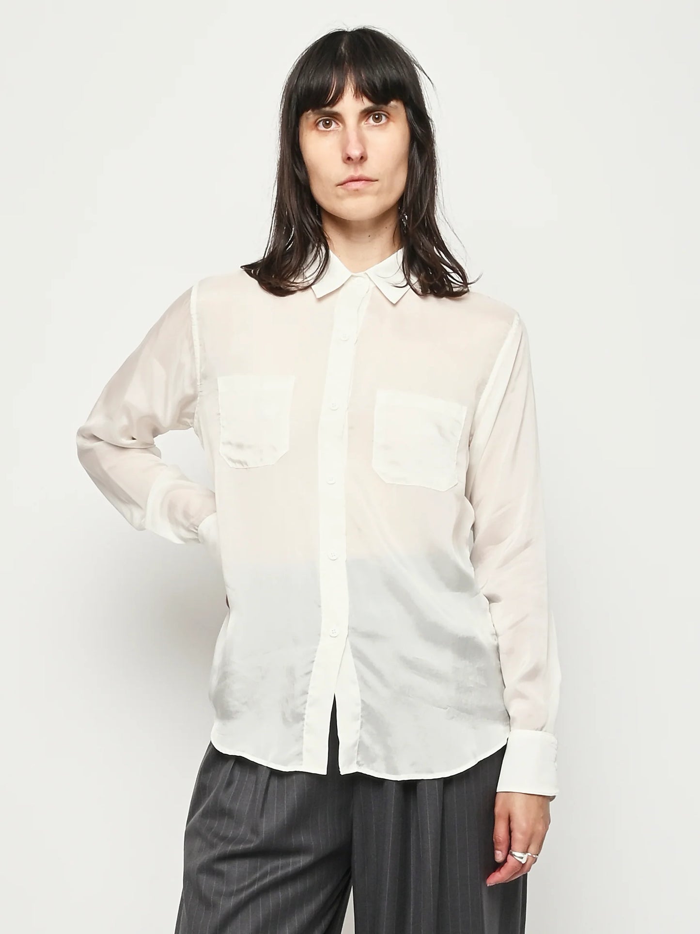 Georgia Button Down (Ivory)