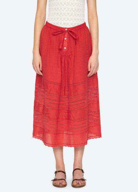 PIPPA SOLID MIDI SKIRT