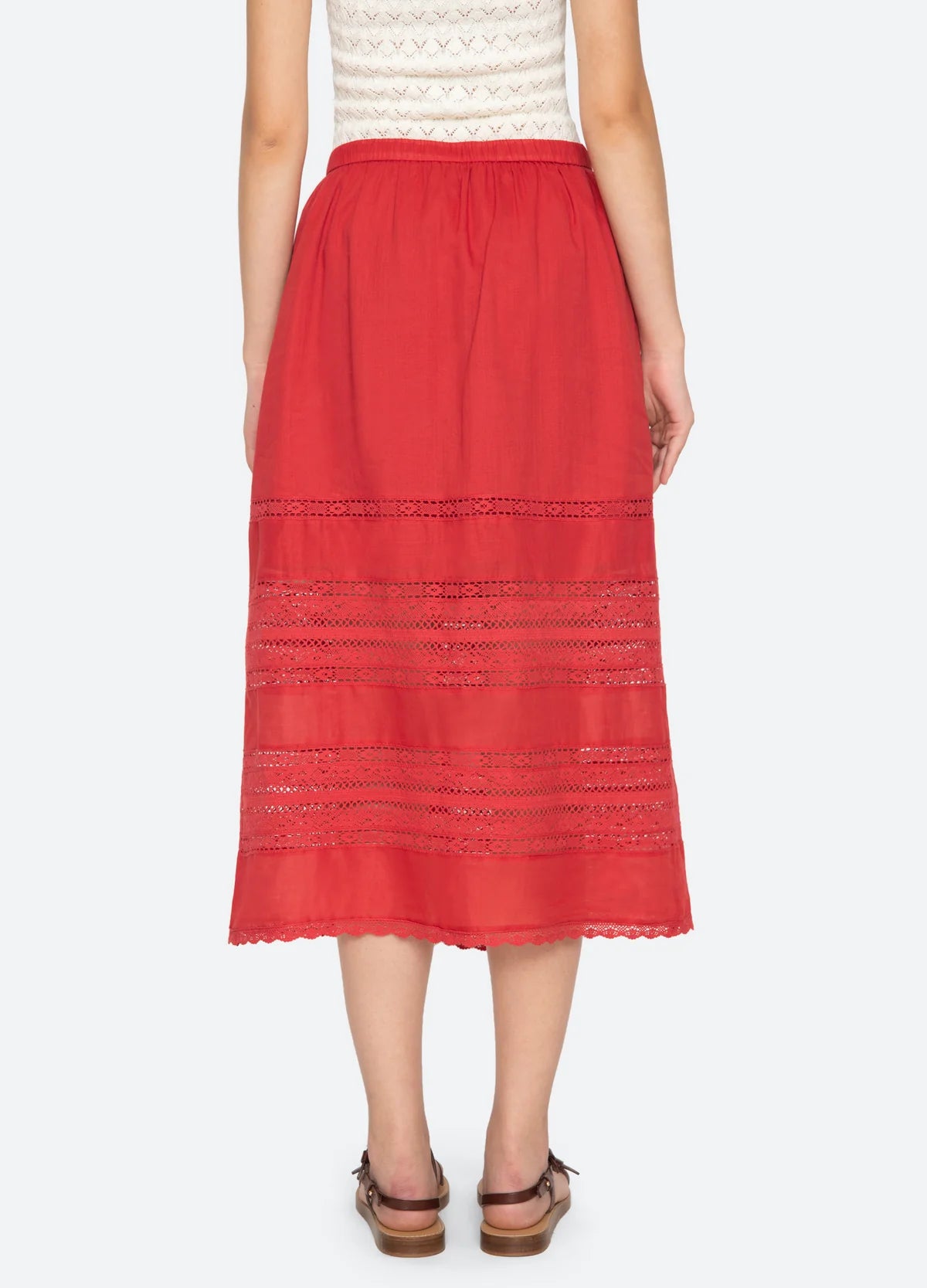PIPPA SOLID MIDI SKIRT