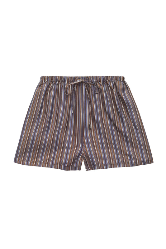 Drawstring Short, Silk Twill