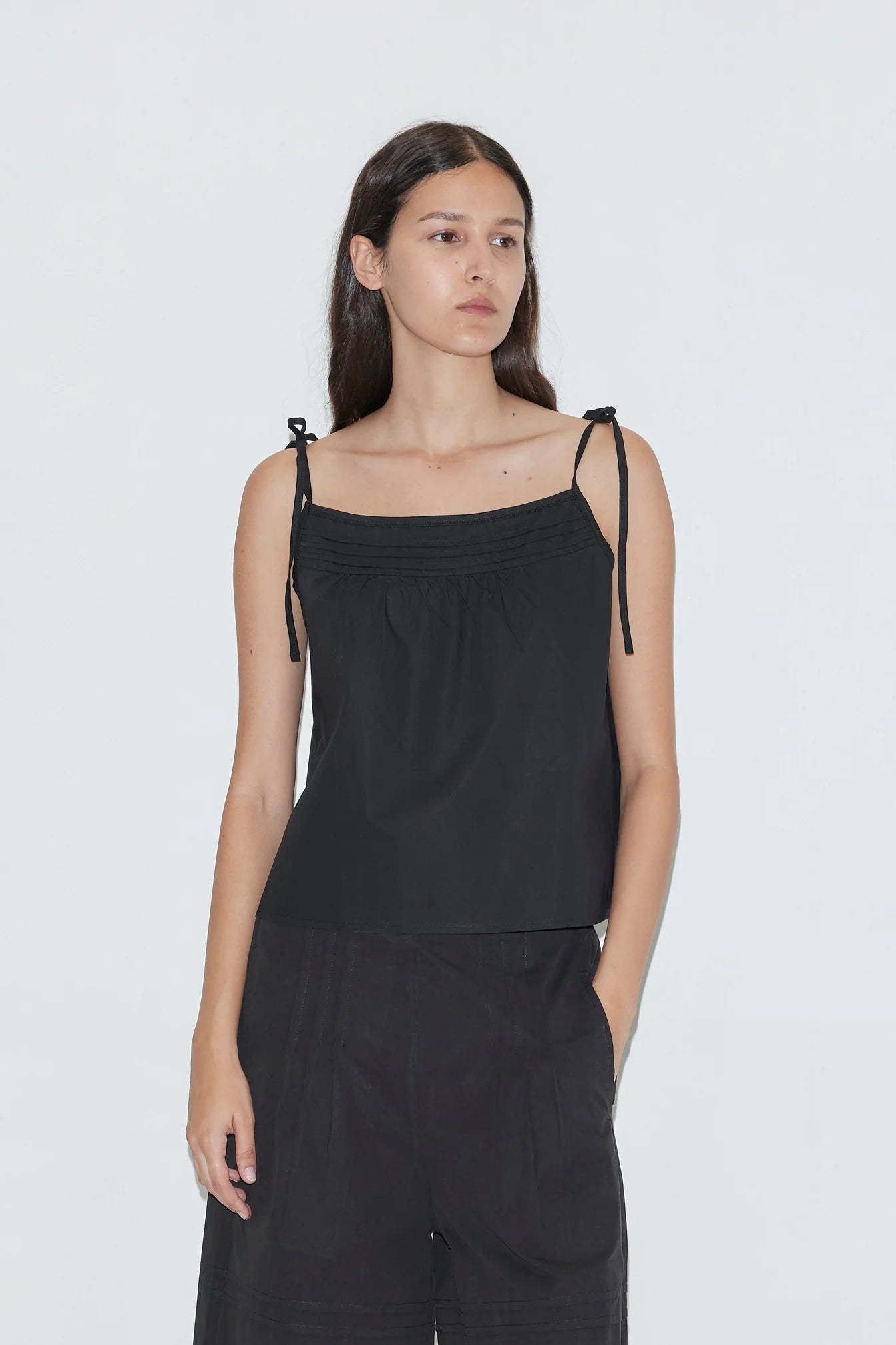Tied Cami Black